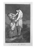 Out Hunting for Teeth, Plate 12 of 'Los Caprichos', Pub. 1799 Lámina giclée por Francisco de Goya