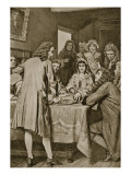 Paterson Explaining the Darien Scheme in Edinburgh, 1694 Giclee Print by William Henry Margetson