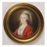 Portrait Miniature of Czarina Catherine the Great, 1796 Reproduction procédé giclée par Friedrich Heinrich Fuger