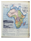 Map of Colonial Africa, from a School Book, Published in 1911 Giclée-Druck von Charles Lacoste