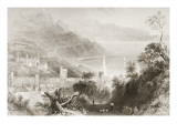 Glenarm, County Antrim, Northern Ireland, from 'scenery and Antiquities of Ireland' Giclee-trykk av William Henry Bartlett Glenarm, County Antrim, Northern Ireland, from 'scenery and Antiquities of Ireland' Giclee-trykk av William Henry Bartlett