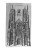 The West Prospect of the Church of St. Peter of York Giclee Print by Daniel King