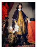 Portrait of Cecilius Calvert with His Grandson and Houseboy Giclee Print by Gerard Soest