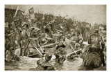 The Battle of Towton, Illustration from 'Hutchinson's Story of the British Nation', C.1923 Reproduction procédé giclée par Richard Caton Woodville II