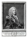 Ludvig Holberg, Engraved by Johann Martin Bernigeroth, 1757 Giclee Print by Johan Roselius