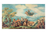 Orpheus Teaching the Greeks the Art of Peace reproduction procédé giclée par Eugene Delacroix