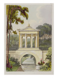 The Temple Bridge, from Ackermann's 'Repository of Arts', 1822 Giclee Print by John Buonarotti Papworth