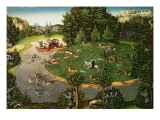 Stag Hunt of Elector Friedrich Iii the "Wise", 1529 Giclee Print by Lucas Cranach the Elder