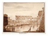 The Arena of the Colosseum Filled in and Restored to its Former State, 1833 Giclee Print by Agostino Tofanelli