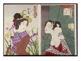 Strolling: the Appearance of an Upper-Class Wife of the Meiji Era and Itchy Giclee Print by Tsukioka Kinzaburo Yoshitoshi