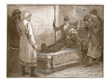 The Death of Siward, Illustration from 'Cassell's Illustrated History of England' Giclee-trykk av Edward Frederick Brewtnall