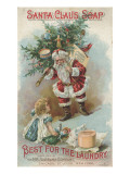 Best for the Laundry', Advertisement for Fairbank's Santa Claus Soap, C.1880 Reproduction procédé giclée par American School 