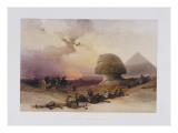 Approach of the Simoom. Desert of Gizeh, from 'Egypt and Nubia) Lámina giclée por David Roberts