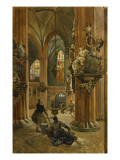 Interior of the Church of St. Nicholas, Berlin, 1886 Reproduction procédé giclée par Julius the Younger Jacob