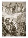 Carmichael's Followers Fired into the Dense Cluster of Men in Front of Them Giclee Print by William Heysham Overend
