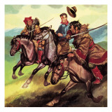 Appointment with Danger: Captured by Chinese Bandits! Giclee Print by Ron Embleton