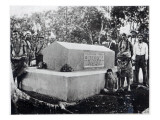 The Tomb of Tusitala, the Grave of Robert Louis Stevenson at Apia, Samoa Reproduction procédé giclée par Thomas Andrew