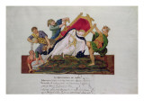 Allegory of the Overturning of the Throne in France During the French Revolution Giclee Print by Pierre Antoine Lesueur