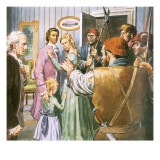 Arrest of Charles Darnay in Dickens's Tale of Two Cities Giclee Print by Barrie Linklater