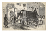 Prison Van Taking Up Prisoners at the House of Detention Giclee Print by English School 