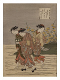 The Jewel River at Ide, from the Series 'The Six Jewel Rivers' reproduction procédé giclée par Suzuki Harunobu