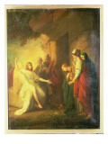The Women at the Sepulchre - the Angel at the Tomb of Christ, 1768 reproduction procédé giclée par Benjamin West