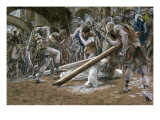 Christ Falls Beneath the Cross, Illustration for 'The Life of Christ', C.1884-96 Giclee Print by James Jacques Joseph Tissot