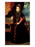 Portrait of Isabelle De Valois, Queen of Spain, Wife of Philip Ii of Spain Giclee Print by Rubens 