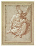 Virgin Seated on the Ground, Nursing the Child reproduction procédé giclée par Parmigianino 