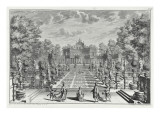 Setting for an Opera in a Garden, from 'Architectus Theatralis Primarius' Giclee Print by Giuseppe Bibiena
