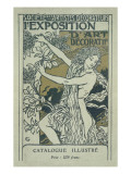 Catalogue Cover for the 1st Exhibition of Decorative Art in Paris, January 1901 Gicléedruk van Eugene Grasset