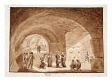 Pius Vii Visits the Works at the Colosseum, 1833 Giclee Print by Agostino Tofanelli