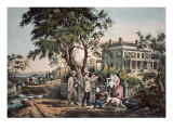 American Country Life - October Afternoon, 1855 Giclee Print by N. Currier