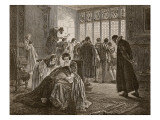 The English Embassy During the Massacre of St. Bartholomew Giclee Print by Philip Hermogenes Calderon