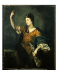 Portrait of Lady Anne Dawson, Three-Quarter Length, as Diana, 1753-54 reproduction procédé giclée par Joshua Reynolds