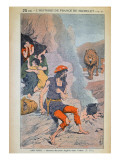 Spanish Jews Taking Refuge in the Atlas Mountains in the 15th Century Giclee-trykk av Louis Bombled Spanish Jews Taking Refuge in the Atlas Mountains in the 15th Century Giclee-trykk av Louis Bombled