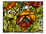 Detail of an 'Oriental Poppy' Floor Lamp, Tiffany Studios, 1902 Reproduction procédé giclée par American School 