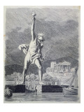 The Colossus of Rhodes, from a Series of the 'seven Wonders of the Ancient World', 1886 Giclee Print by Ferdinand Knab