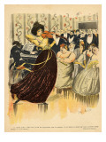 Satire of a Salon Musical Evening from the Back Cover of 'Le Rire', 17th December 1898 reproduction procédé giclée par G. Kadell