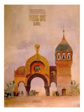 Sketch of a Gate in Kiev, One of the "Pictures at an Exhibition" Giclee Print by Viktor Aleksandrovich Gartman