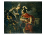 Minerva Showing Her Envy in the Polished Shield Giclee Print by Christian Bernhard Rode