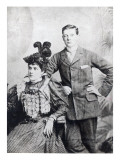 Winston Churchill with His Mother, Lady Randolph Churchill reproduction procédé giclée par English Photographer 