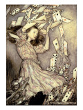Illustration from 'Alice's Adventures in Wonderland' by Lewis Carroll Reproduction procédé giclée par Arthur Rackham
