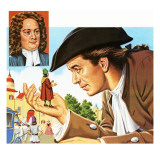 Gulliver's Travels, with Inset of its Author Jonathan Swift Giclee Print by John Keay