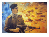 Saddam Hussein Fresco at Basra Depicting Him in Heroic Style Wydruk giclee Saddam Hussein Fresco at Basra Depicting Him in Heroic Style Wydruk giclee