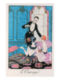 Europe', Illustration for a Calendar for 1921, 1920 Giclee Print by Georges Barbier