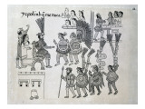 The Last Aztec Emperor Cuauhtemoc Surrenders, Plate Giclee Print by Spanish School 