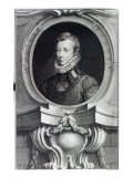 Sir Philip Sidney, Engraved by Jacobus Houbraken, 1743 Giclee Print by Isaac Oliver