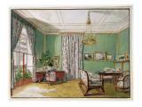 A Lady at Her Writing Desk in a Biedermeier Sitting Room, C.1821 reproduction procédé giclée par Jakob Alt