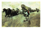 The Connecticut Settlers Entering the Western Reserve Impressão giclée por Howard Pyle The Connecticut Settlers Entering the Western Reserve Impressão giclée por Howard Pyle